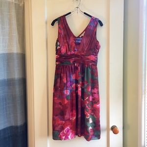 Banana Republic Magenta Pattern Dress